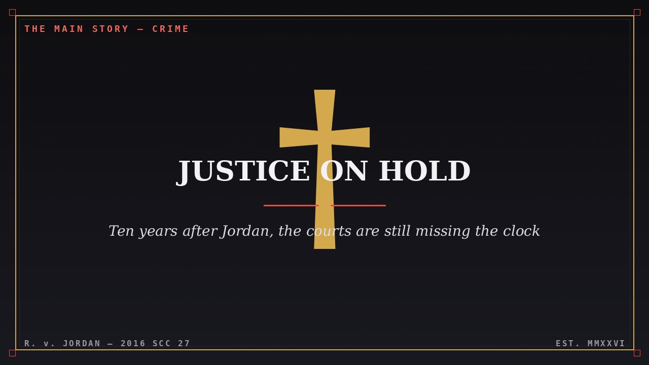 Justice on Hold: The Backlog That Keeps Canadians Waiting